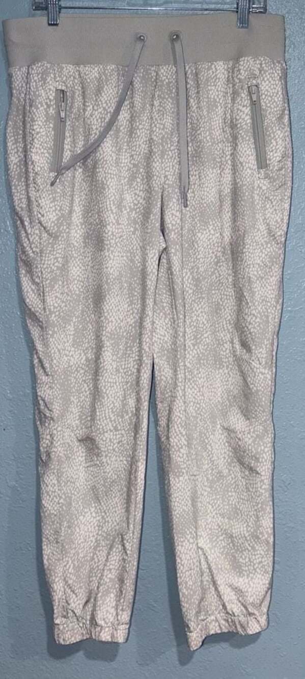 Stylus Women's Animal Print Jogger Pants with Zip Pockets